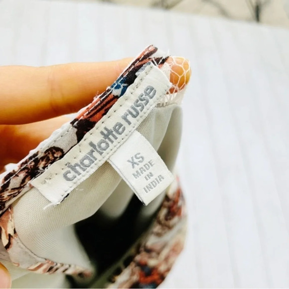 Charlotte Ruse Floral Elastic Waist Size XS - Picture 7 of 7